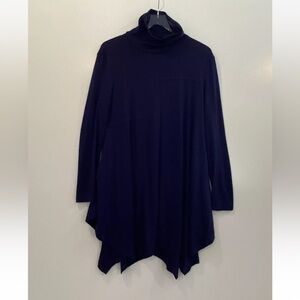 NWT Zeagoo Navy Blue Tunic Dress Pockets Womens Size Small (847)